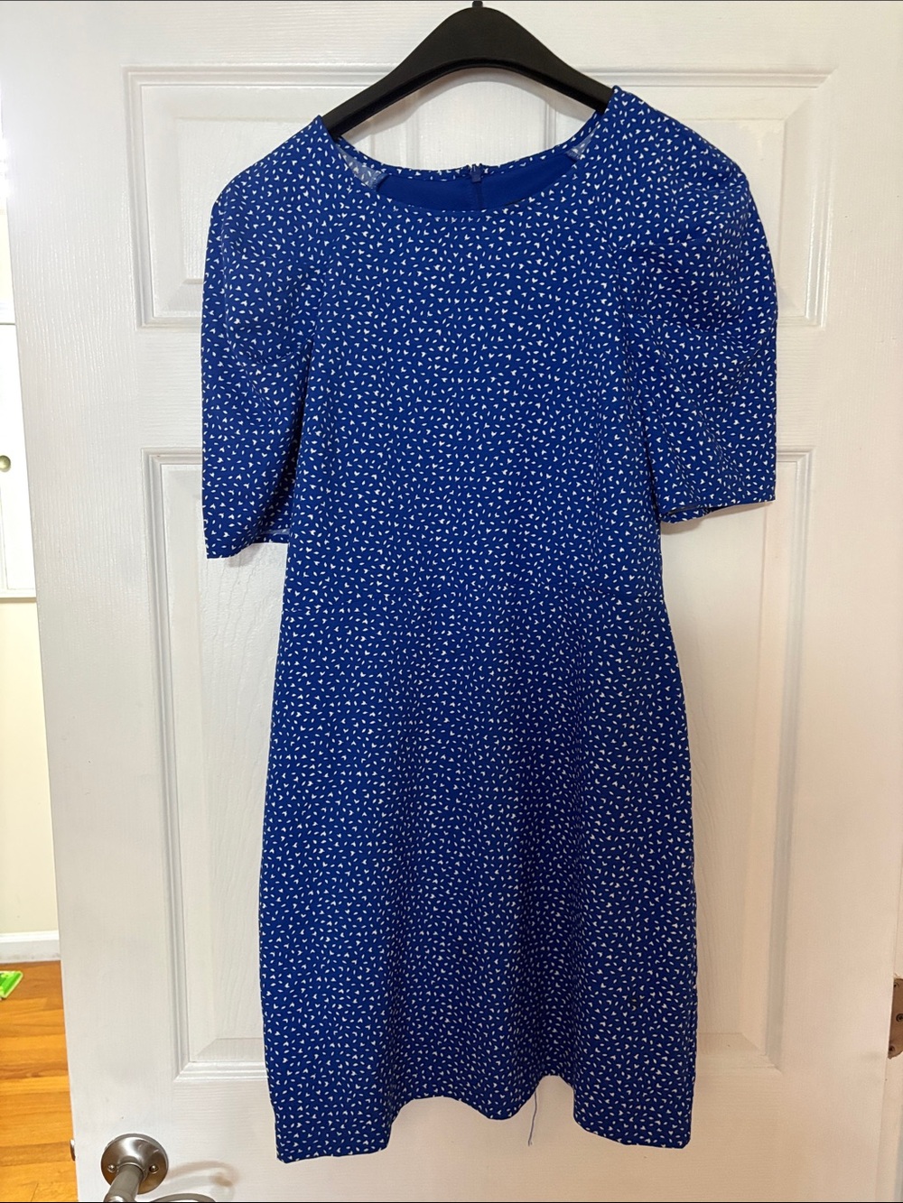 Banana Republic Blue Printed Midi Dress